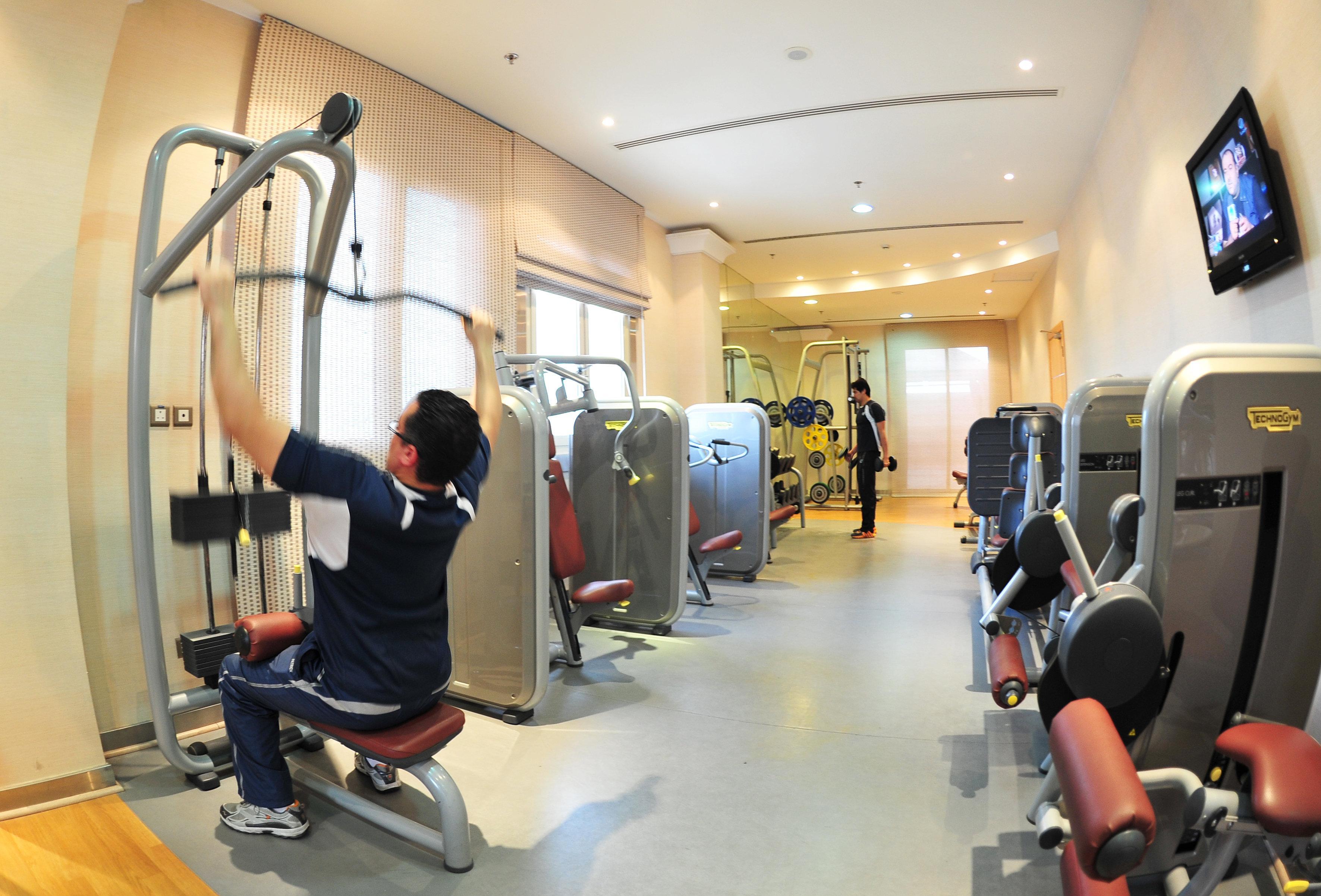 Crowne Plaza Al Khobar By Ihg Hotel Exterior foto A gym in a hotel